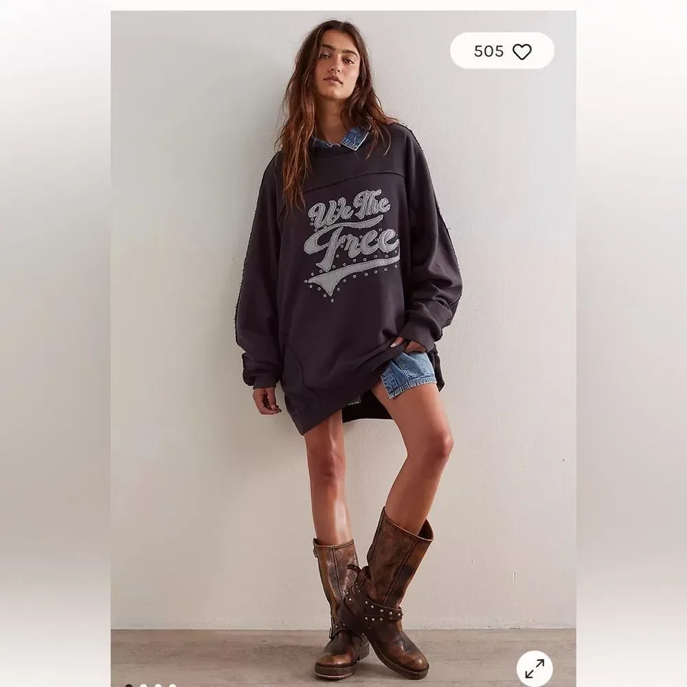 We The Free What A Stud Pullover by FP SIZE Medium $198 - Picture 3 of 9